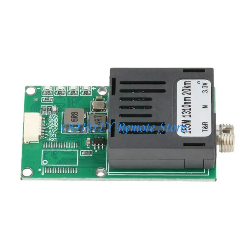  155M Fiber Communication Board, Video Control Transceiver Module with 5.5-26V Input for UAV System Use and Support