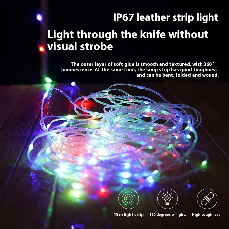 المحمولة فوانيس التخييم في الهواء الطلق خيمة شكل سلسلة أضواء ملونة USB قابلة للشحن ستبليس السباحة الإضاءة المحيطة مصباح