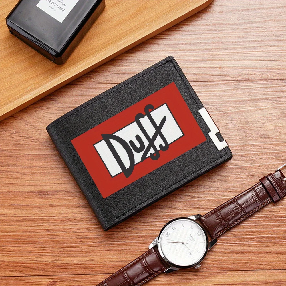 Duff beer logo design style Men's Wallet Printing Design Simple Modern Stylish Business Father's Boyfriend's Christmas Lover's G