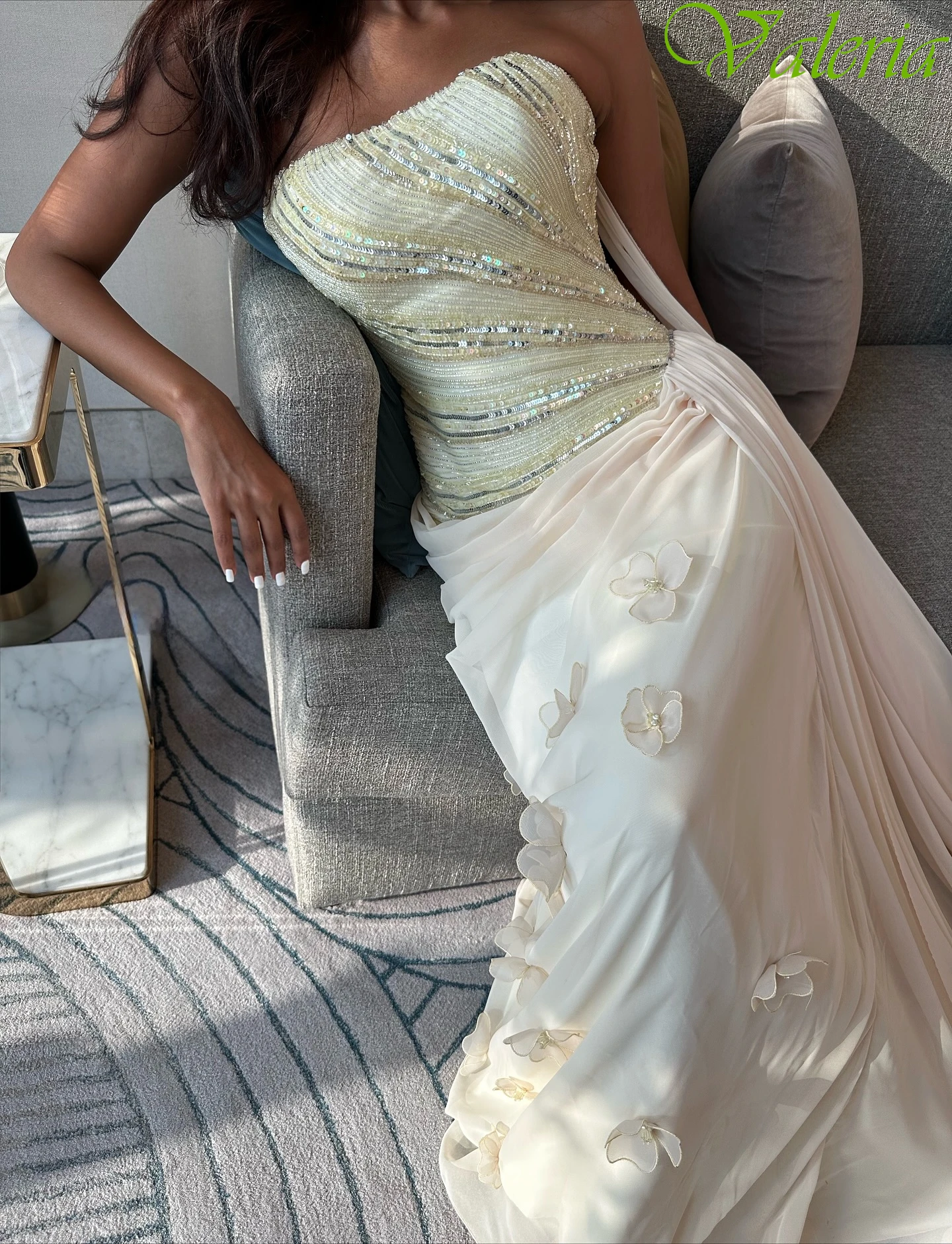 Sukienka wieczorowa w kształcie litery A, bez ramiączek, elegancka, modna, z temperamentem, wysokiej jakości, w stylu gwiazd, klasyczna, delikatna sukienka na przyjęcie.