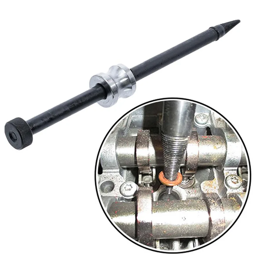 Diesel Injector Seal Remover Injector Copper Sleeve Extractor Tool Fuel Injector Copper Gasket Puller for Diesel Engine Repair