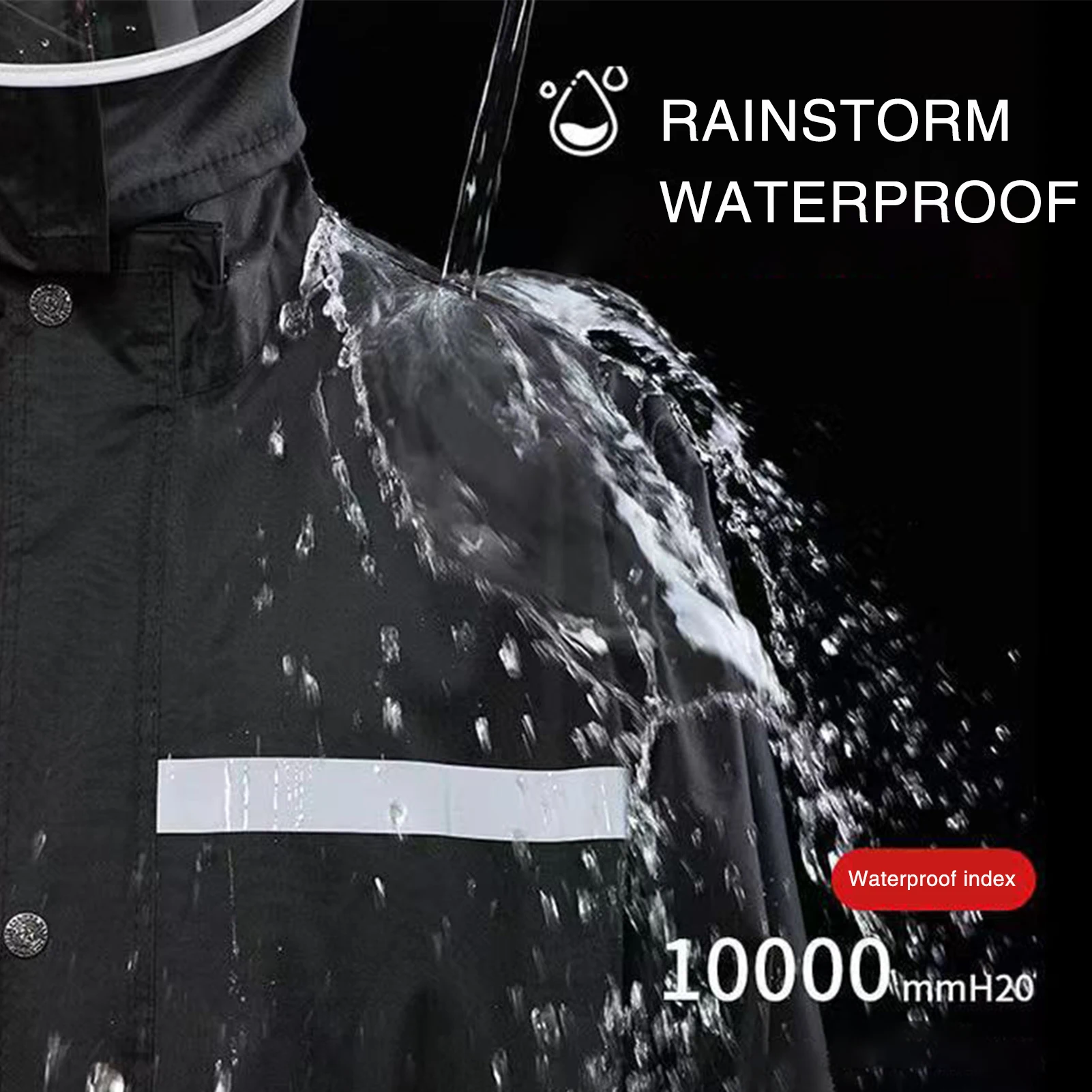 طقم بدلة مطر من قطعتين، معطف و - مراجعة Motorcycle Rain Suit 2 Piece وسعره