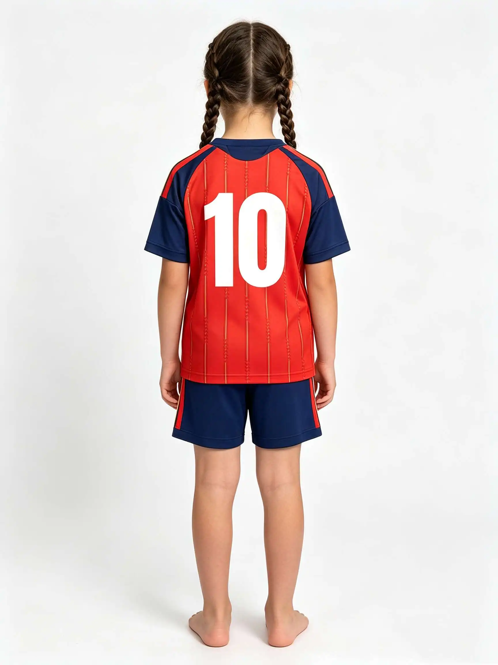 26/27 Unisex Blank Soccer Jersey Set, Kids & Adults Training Uniforms for School Sports, Running & Team Events No. 7 view 4