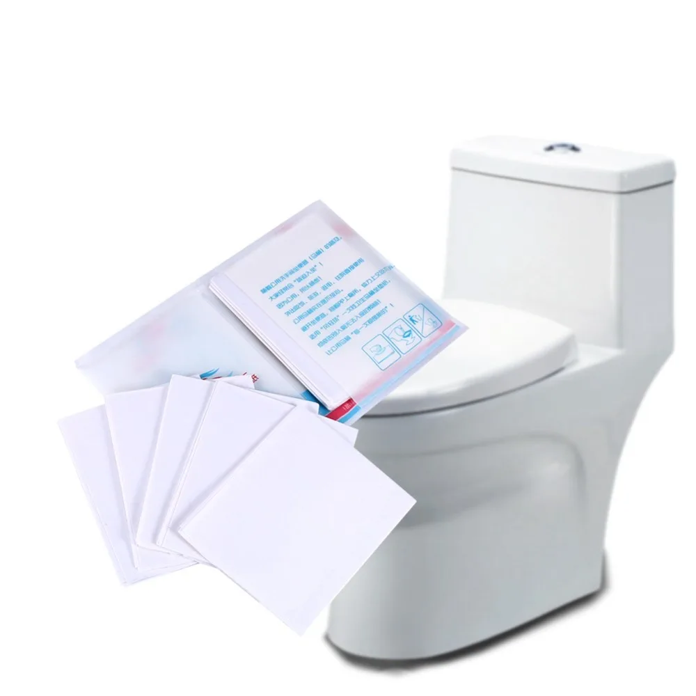 50 PCS 10pcs Per Pack Toilet Seat Covers Wood Pulp Material Disposable Toilet Seat Mats Thickened Cushion 16.93 X 13.95 Inch