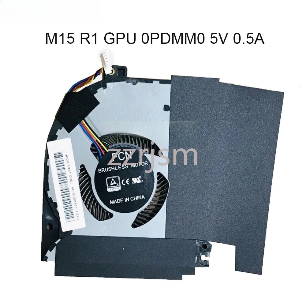 5V 12V CPU GPU Cooling Fan For DELL For Alienware M17 R1 M15 R1 2019 0V1FR8 0PDMM0 0HDMFX V1FR8 Notebook Cooler Radiator Fans