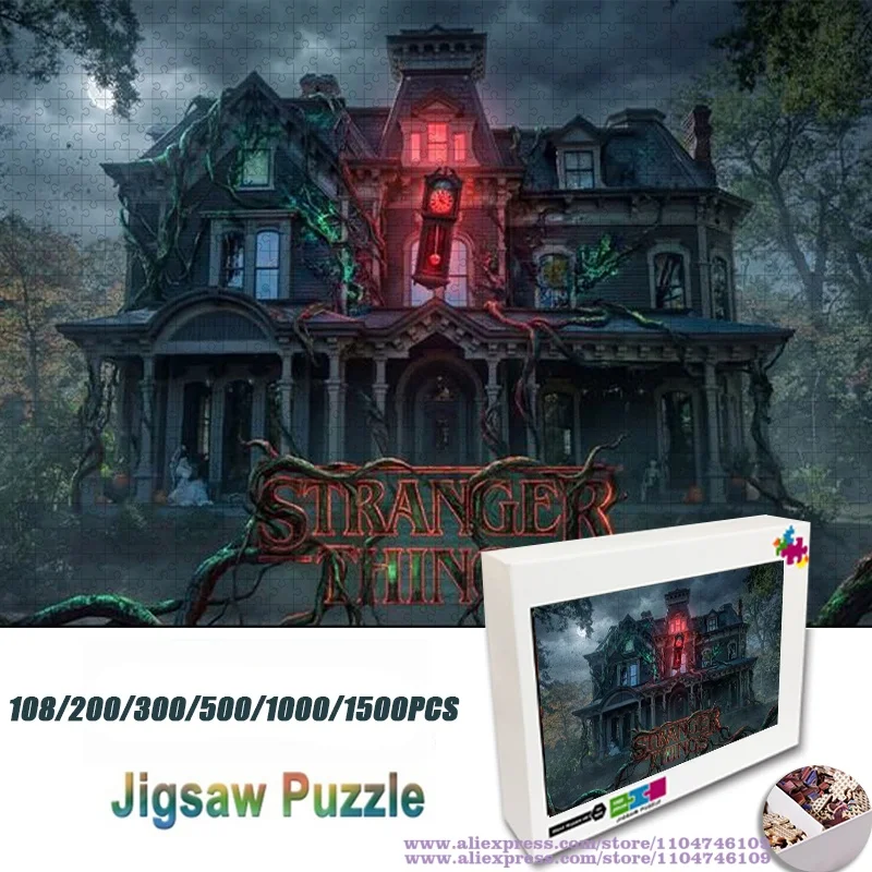 

Stranger Things Creel House Puzzle Jigsaw 108/200/300/500/1000/1500Pcs Intelligence Puzzles for Kids & Adults Home Decoration