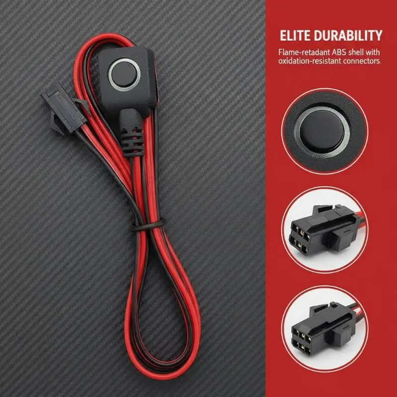2PCS Automotive Security Alarm Switch Button Plastic Emergency Panic Push Switch For Car Safety System