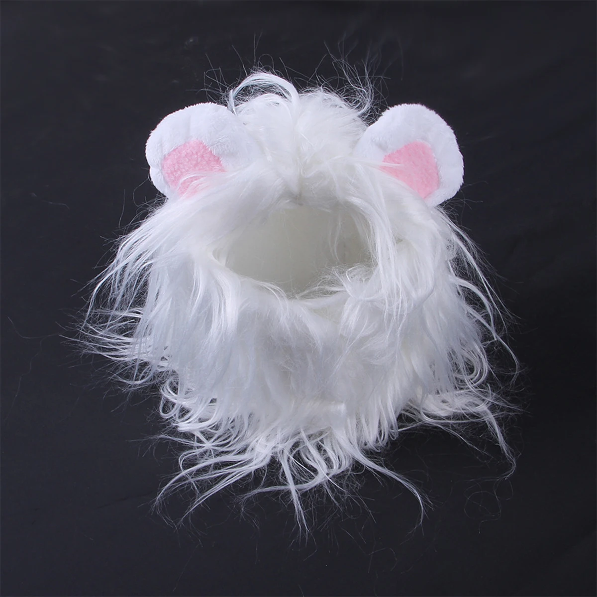 Cats And Dogs Cosplay Hat Adjustable White Lion Costume Easy To Put On And Take Off  For  Halloween Clothes Pet Accessories