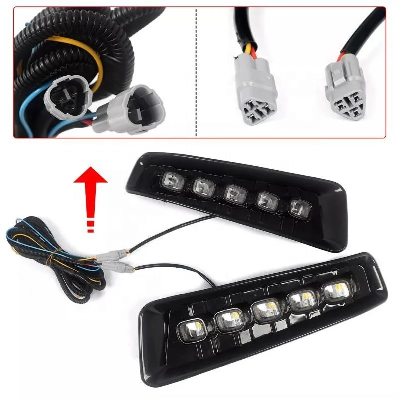 المصد الأمامي الصلب لفورد رابتور F150 4x4 اكسسوارات طقم الجسم الأسود رابتور نمط ث/أضواء LED 2009-2023