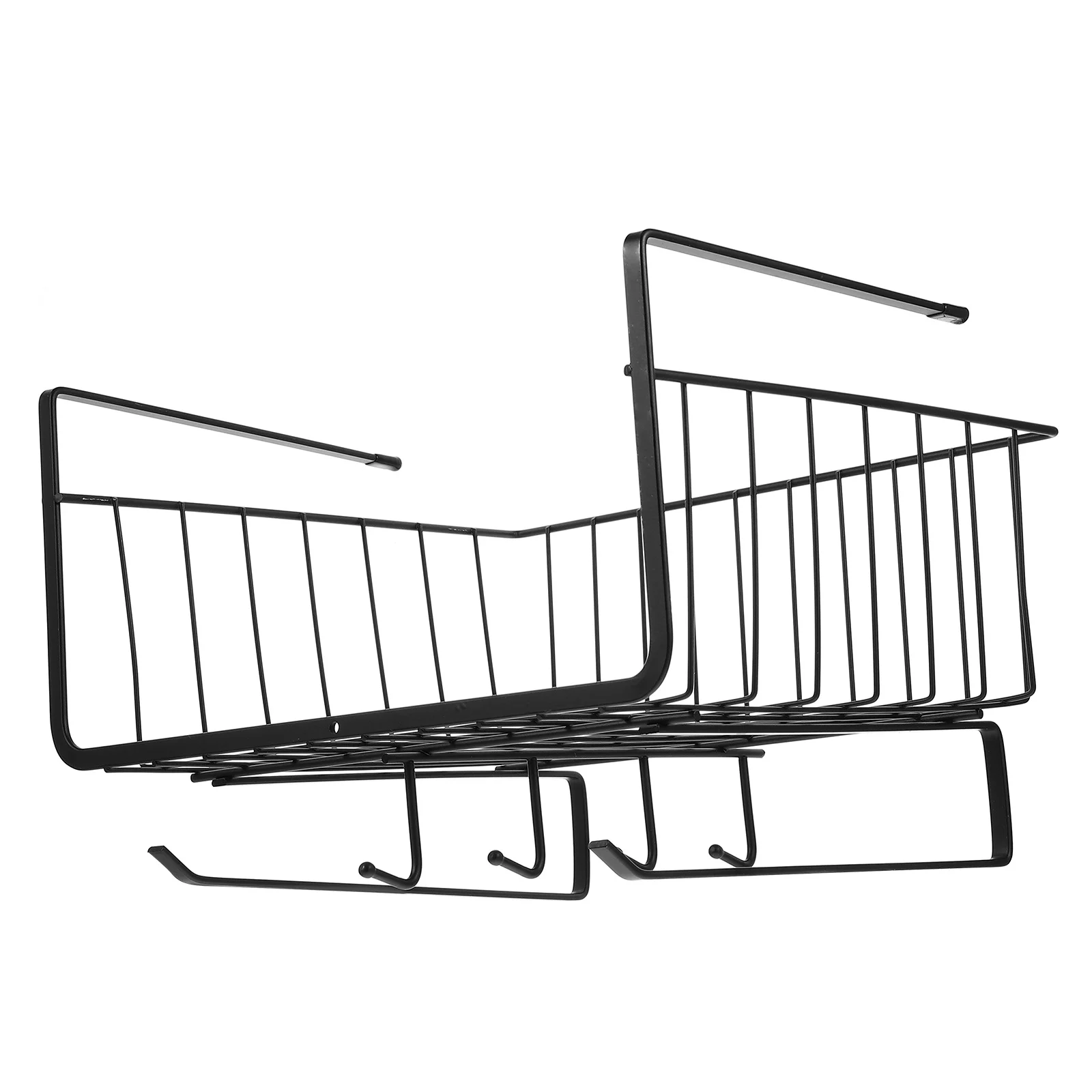 

Under Cabinet Basket Organizer Carbon Steel No Drill Required Kitchen Storage Holder Under Shelf Basket Home Organization