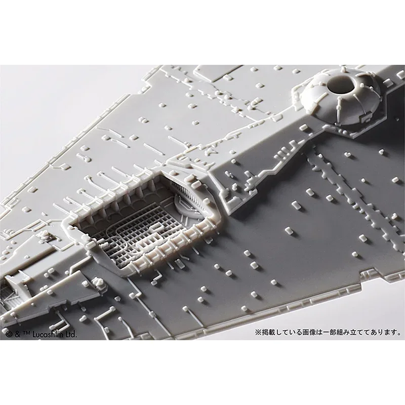 Bandai Star Wars Blocks Anime Figure 001 Star Destroyer Genuine Assembled Vehicle Model Action Toy Figure Toys for Children