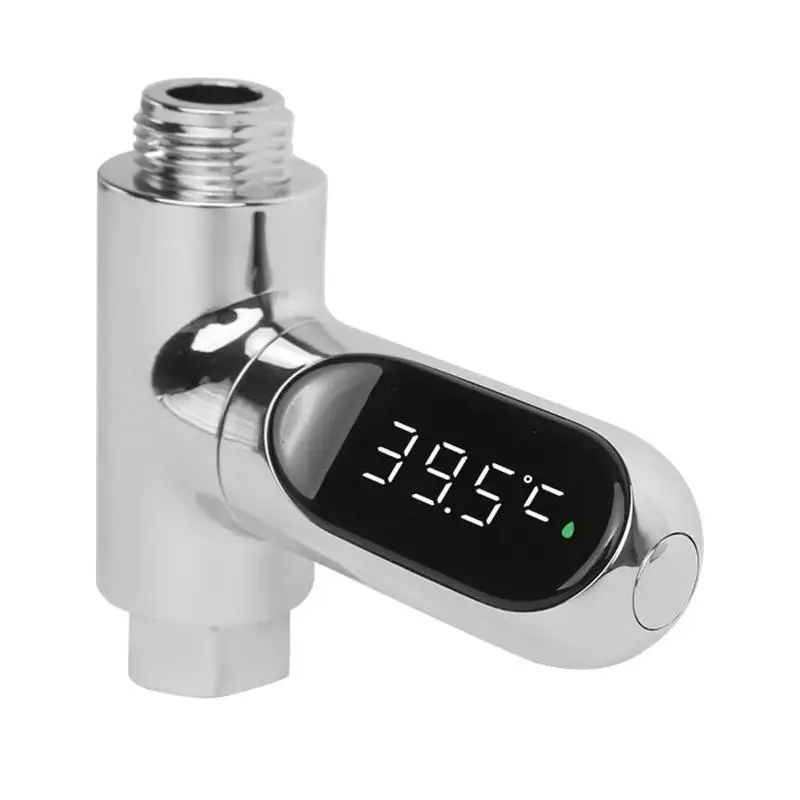 Shower Temperature Meter LED Display Shower Faucets Water Thermometer Bathing Temperature Meter Water Thermometer for Baby Bath