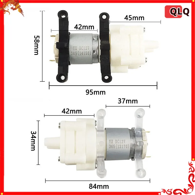 Miniature DC Membrane Pump For Tea Brewing Machine Fish Tank Water Cooling Notebook Sub Pump R385 R365 Toy Parts & Accessories