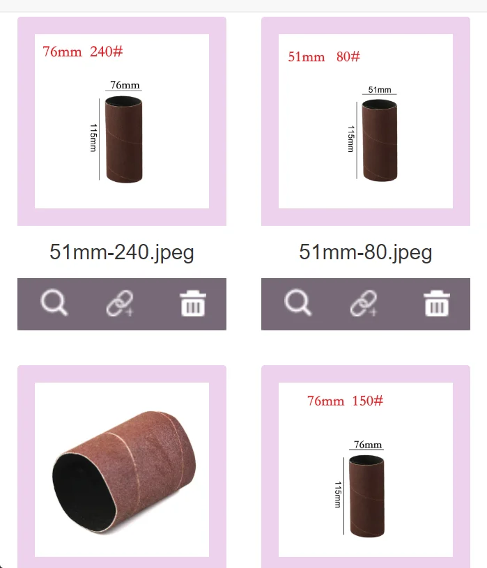 

1 шт., 38/51/76 мм, шлифовальные втулки для шпинделя, зернистость 80/150/240, втулки для шлифовального барабана, шлифовальная бумага, инструмент для полировки барабана для материала Remova