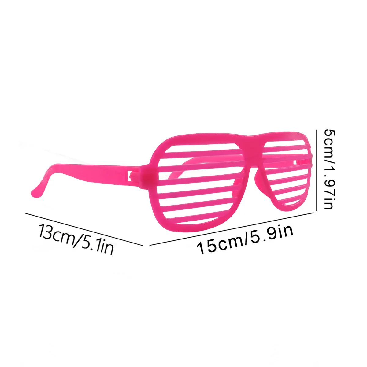 6/12pcs Colorful Louver Glasses Toys Children's Boys and Girls Birthday Party Gifts Neon Sunglasses Makeup Party Photos Props