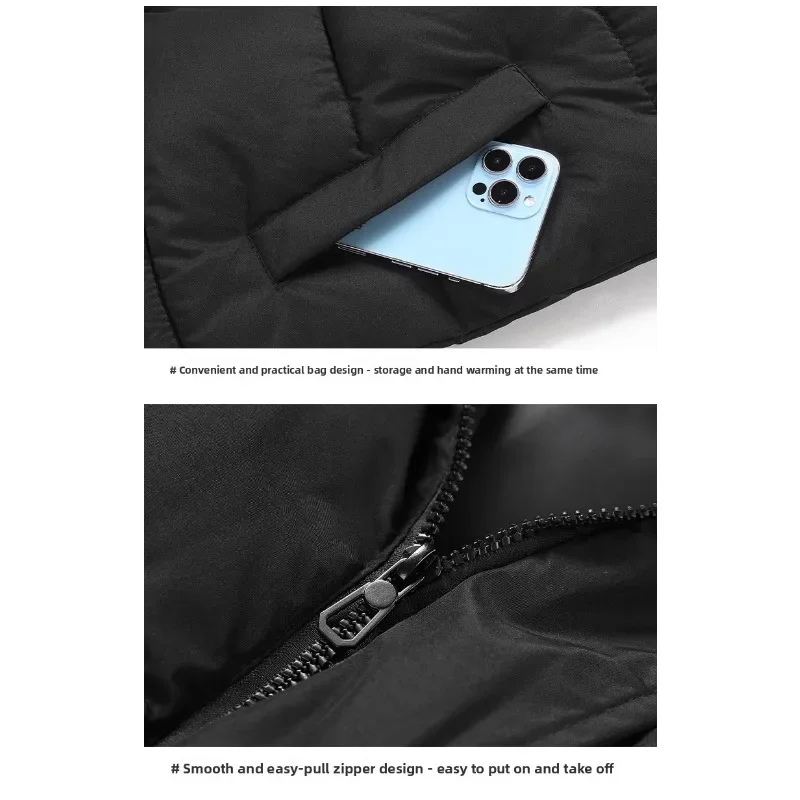 كلاين الأزرق أزياء الخريف والشتاء جديد سميكة سترة قطن سترة القطن سترة للرجال سترة بلا أكمام دافئة و يندبروف