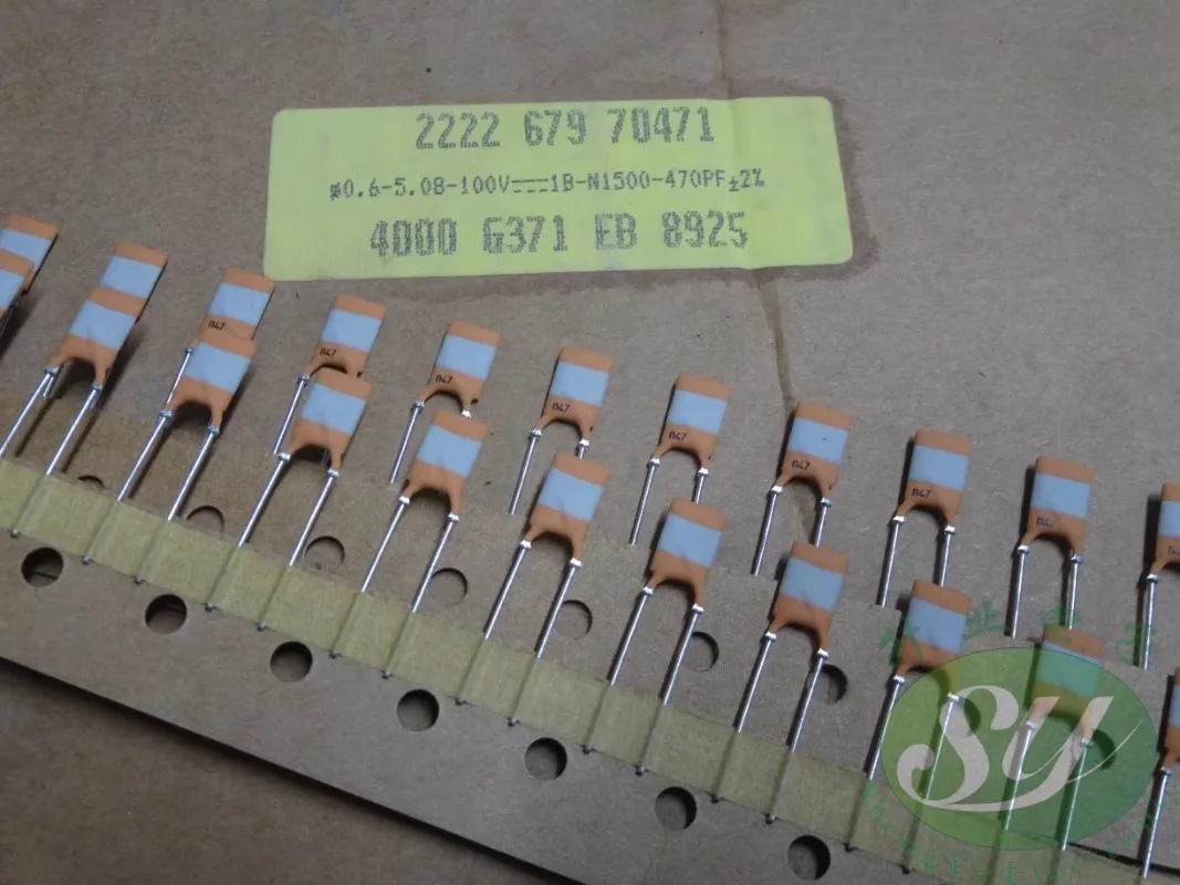 5PCS 0.00047uf/100v 470pf n47 0.47nf 471 ใหม่ 2% ทองแดง pin เงินฟิล์มเซรามิค