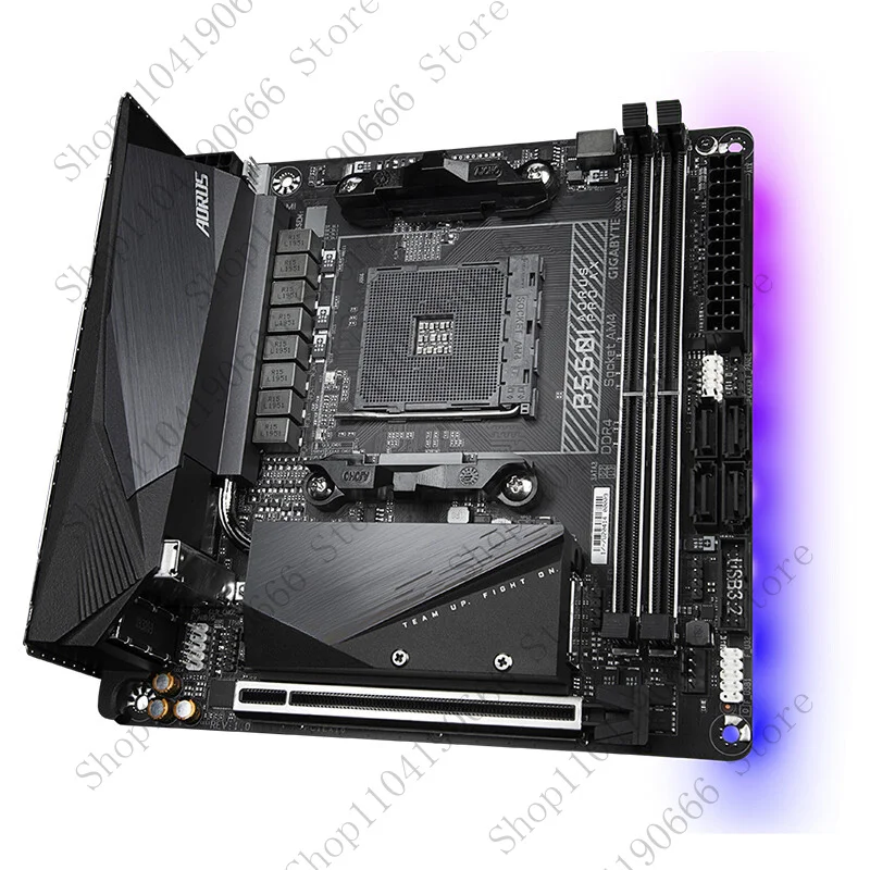 

QQ для Gigabyte B550I AORUS PRO AX, материнская плата с процессором AM4 AMD B550 DDR4 Mini-ITX.