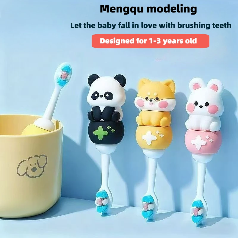 

Children's toothbrush soft hair 0-1-2-3 years old baby's special oral cleaning newborn baby teeth brushing.