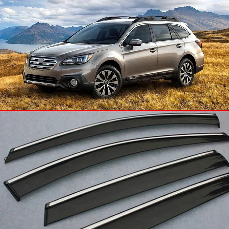 

For Subaru Outback 2015 2016 2017 Window Wind Deflector Visor Rain/Sun Guard Vent Car Accessories Stickers