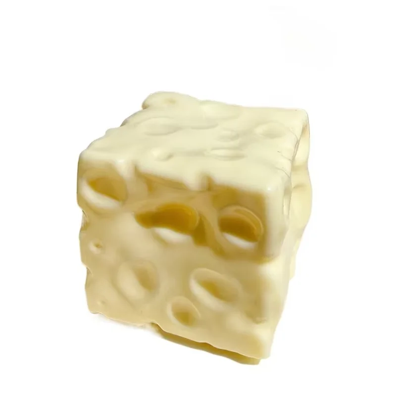 Käse-Creme Squishy Ball mit Mehl-Füllung Handgemachtes Langsam Zurückfederndes Fidget-Spielzeug Weiches Quetsch-Stressabbau-Spielzeug
