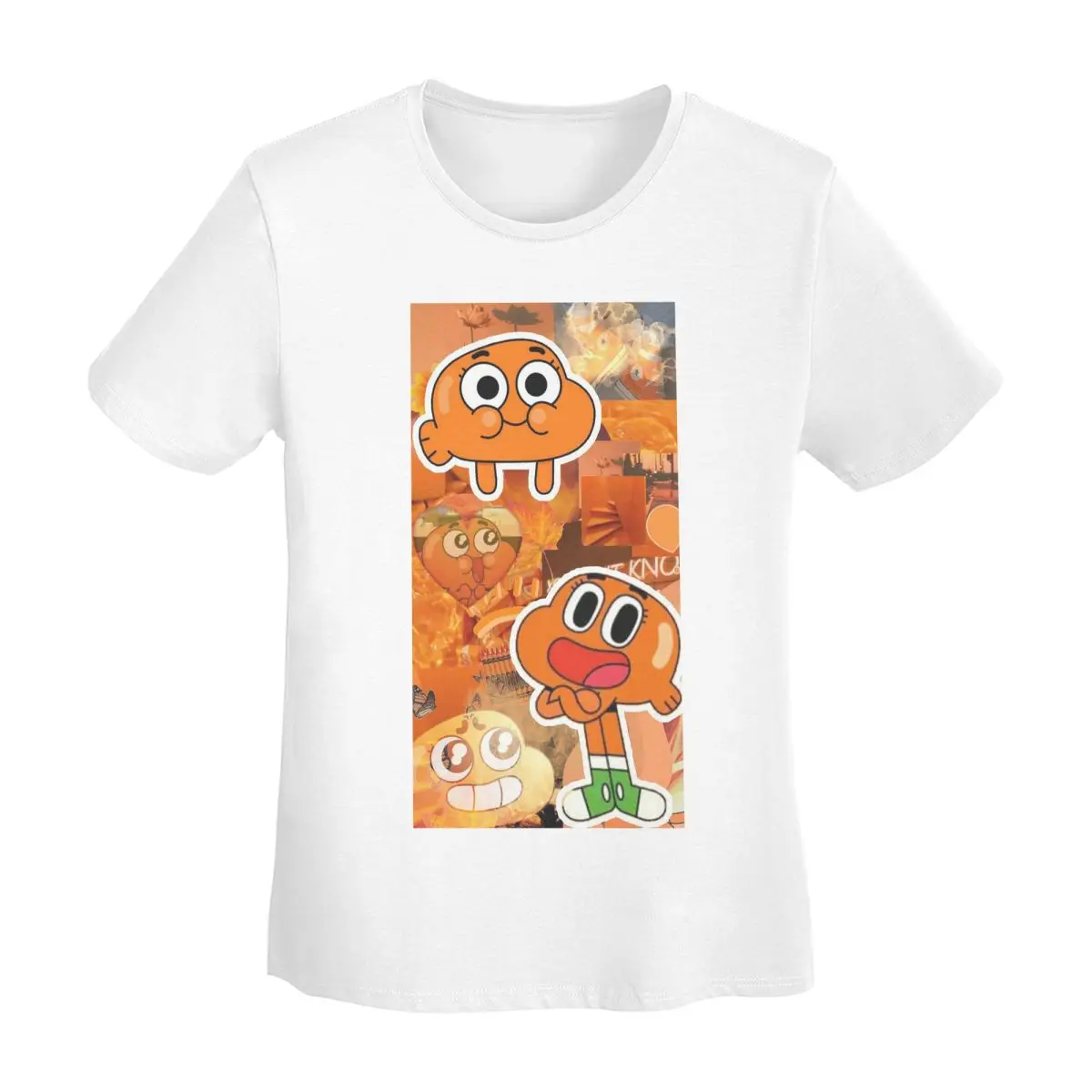 Darwin Watterson The Amazing World Of Gumball Anime  T-Shirt Women Short Sleeve T Shirts Round Neck Clothes Cotton Summer