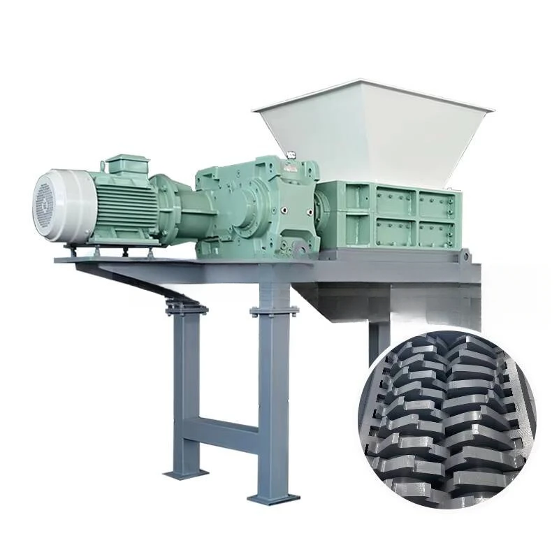 

Atech Industrial Recycling Small Solid Waste Dual Shaft Shredder E-type Crusher Industrial Crusher Building