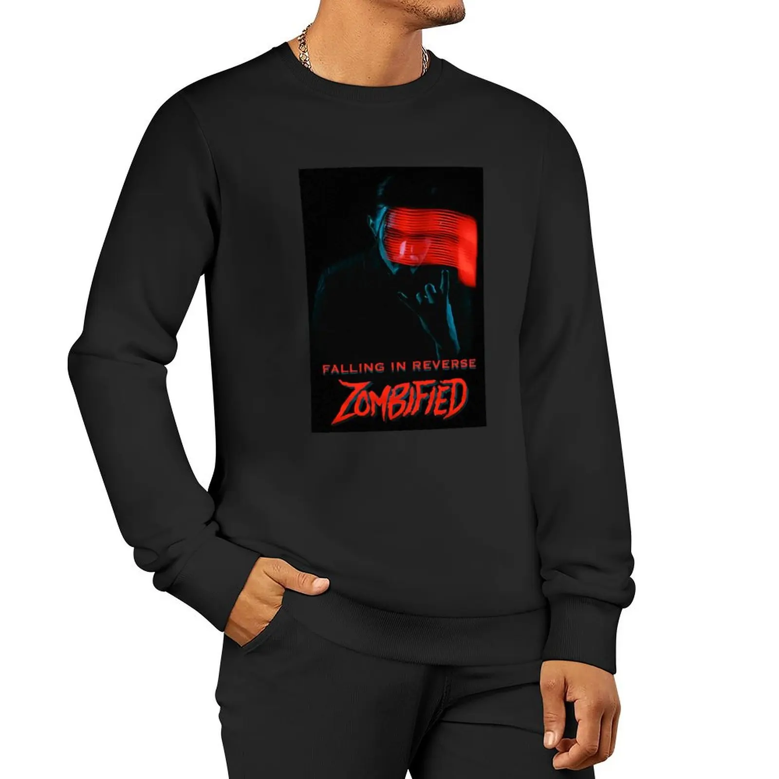 

zombified Pullover Hoodie korean clothes mens clothes sweatshirts for men