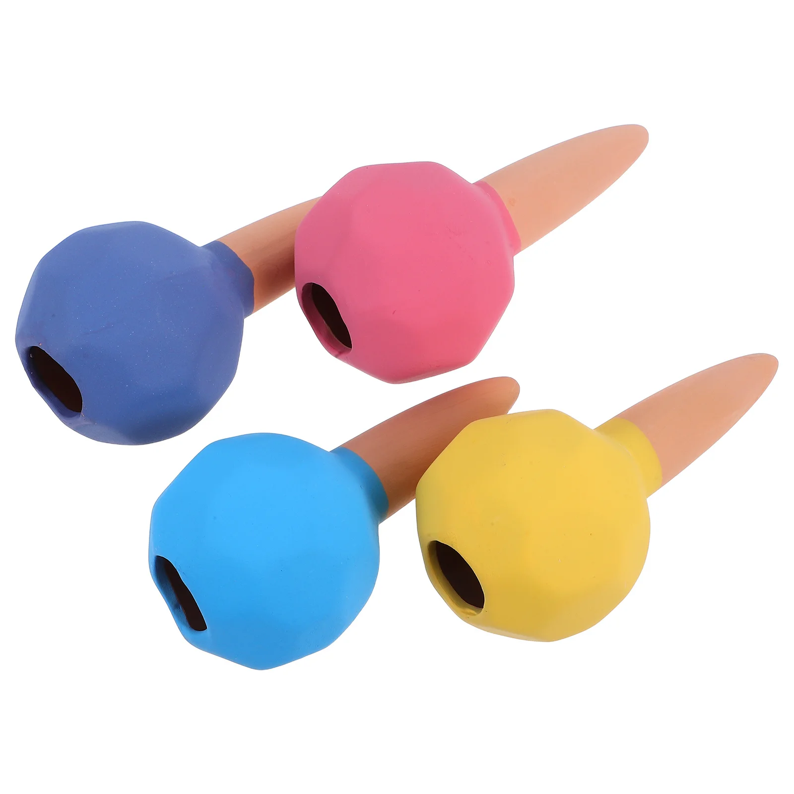 

4Pcs Ceramic Polygonal Self Watering Stakes Slow Release Plant Watering Spikes Indoor Outdoor Garden Irrigation Device