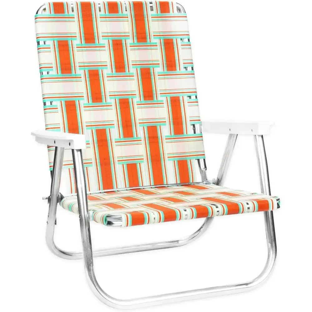 Durable High-Back Outdoor Lawn Chair for Camping, Beach, and Yard - Portable and Lightweight