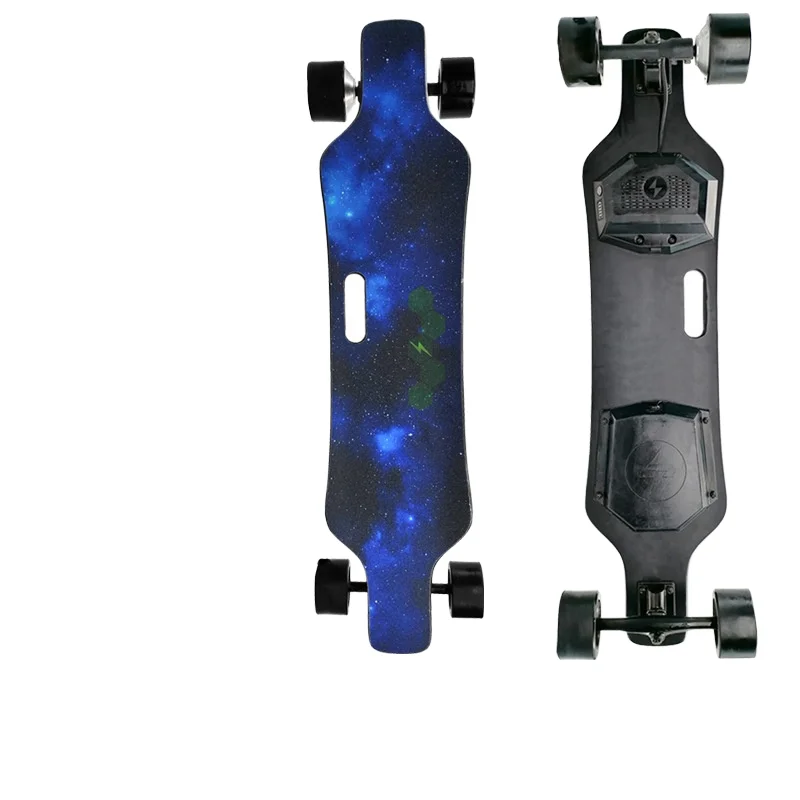 

Jking Intelligent Four-Wheel Electric Skateboard Long Plate Wheel Hub Single Drive Remote Control Adults Direct Factory Source