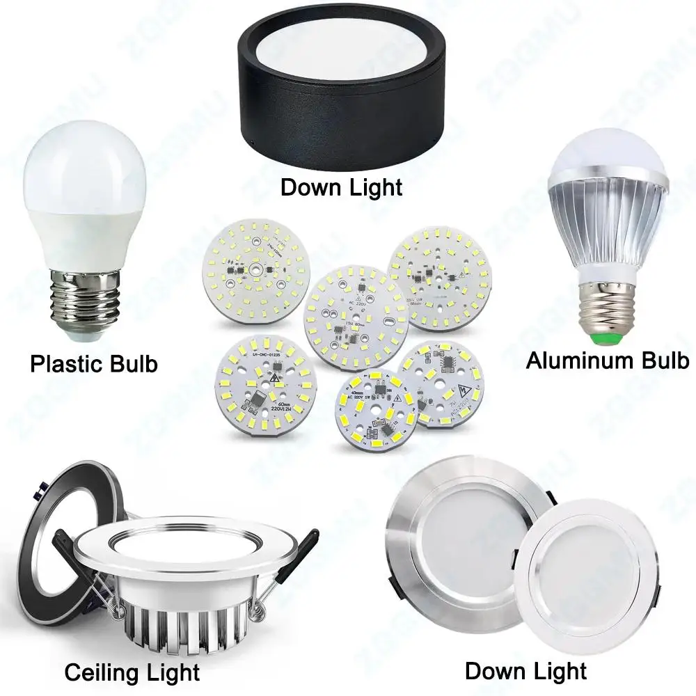 10 sztuk 5W 40mm 50mm DC15-17V 300mA LED PCB tablica świetlna zainstalowane SMD 5730 chipy LED dla majsterkowiczów kryształowa ciepła biała żarówka