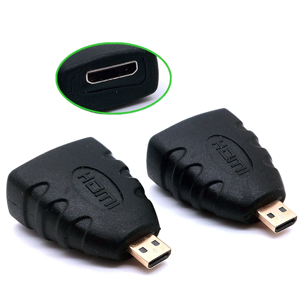 High definition micro HDMI male to mini HDMI female adapter C female D male TYPE female adapter