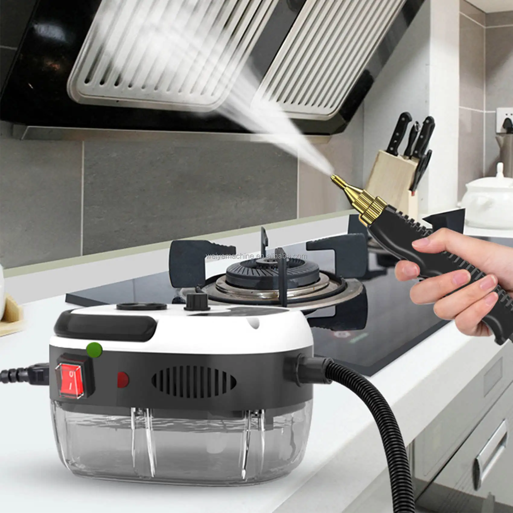 High Temperature & Pressure Multi-Function Steam Cleaner For Kitchen Grease Air Conditioner Range Hood Car Sanitization