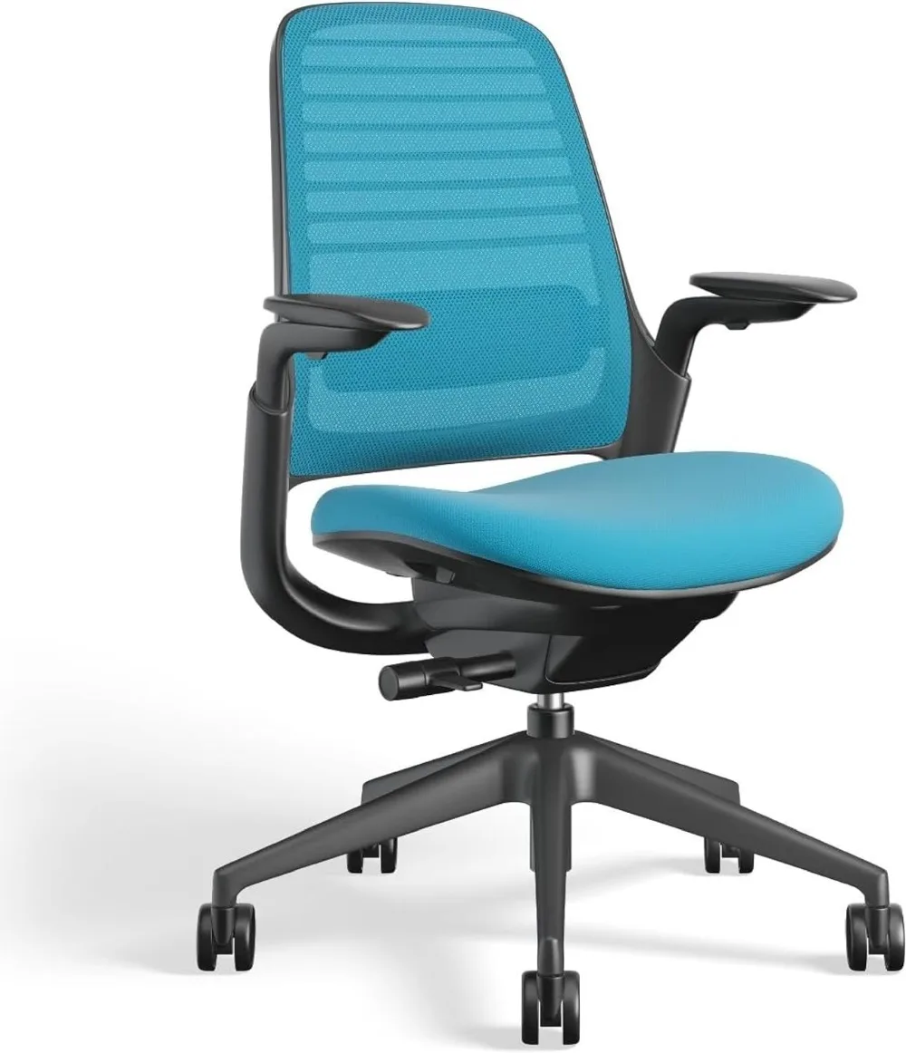 

Office Chair - Ergonomic Work Chair with Wheels for Carpet - Helps Support Productivity - Weight-Activated Controls