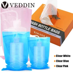 EMALLA Tattoo Bottle Bags 250pcs Clear Pink Blue White Tattoo Spray Bottle Wash Bottle Disposable Covers Tattoo Accessories