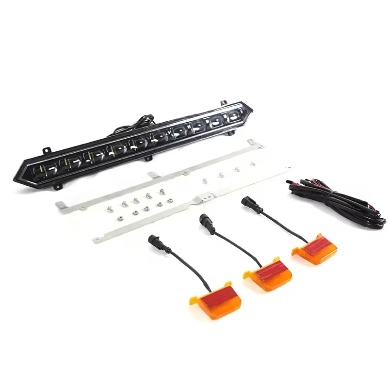 

Amber Lens Raptor Style Amber LED Grille Lights +Light Bar With Bracket Fit for Toyota Tundra Sequoia 2022