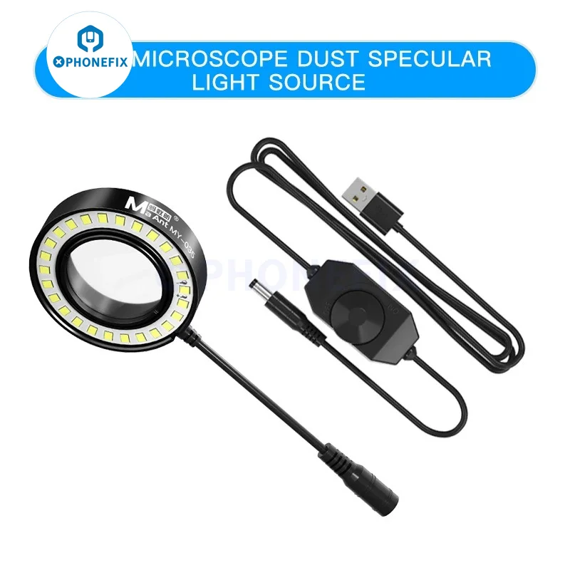 MaAnt MY-035 Microscope 26 LED Ring Light Lamp Dust Oil Proof Anti Fume Illuminator Lamp Smoke Prevention Repair Light Source