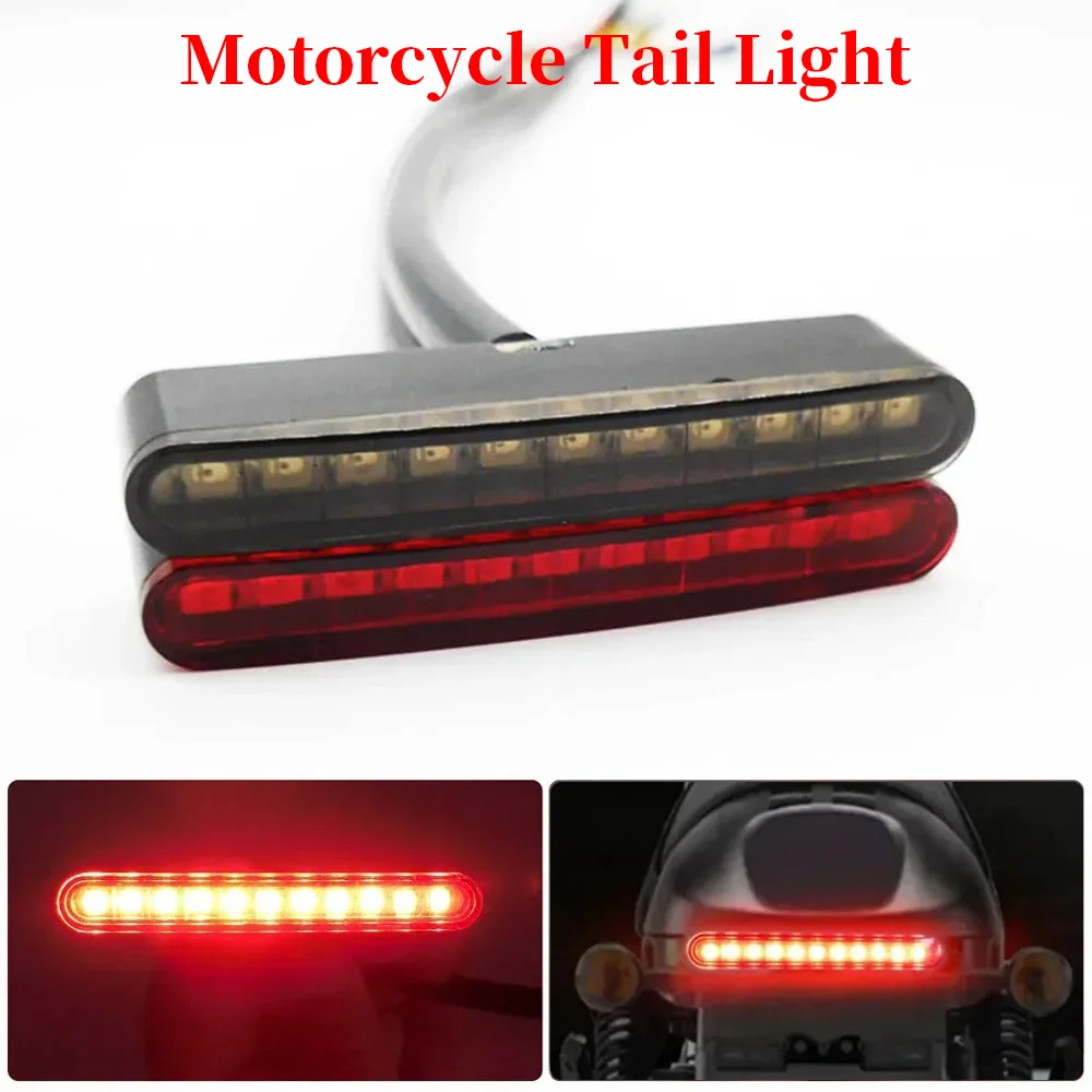 

12V Waterproof LED Tail Lamps Motorcycle Brake Tail Light 11LED Bright Small Tail Light Electric Scooter Modification Lights