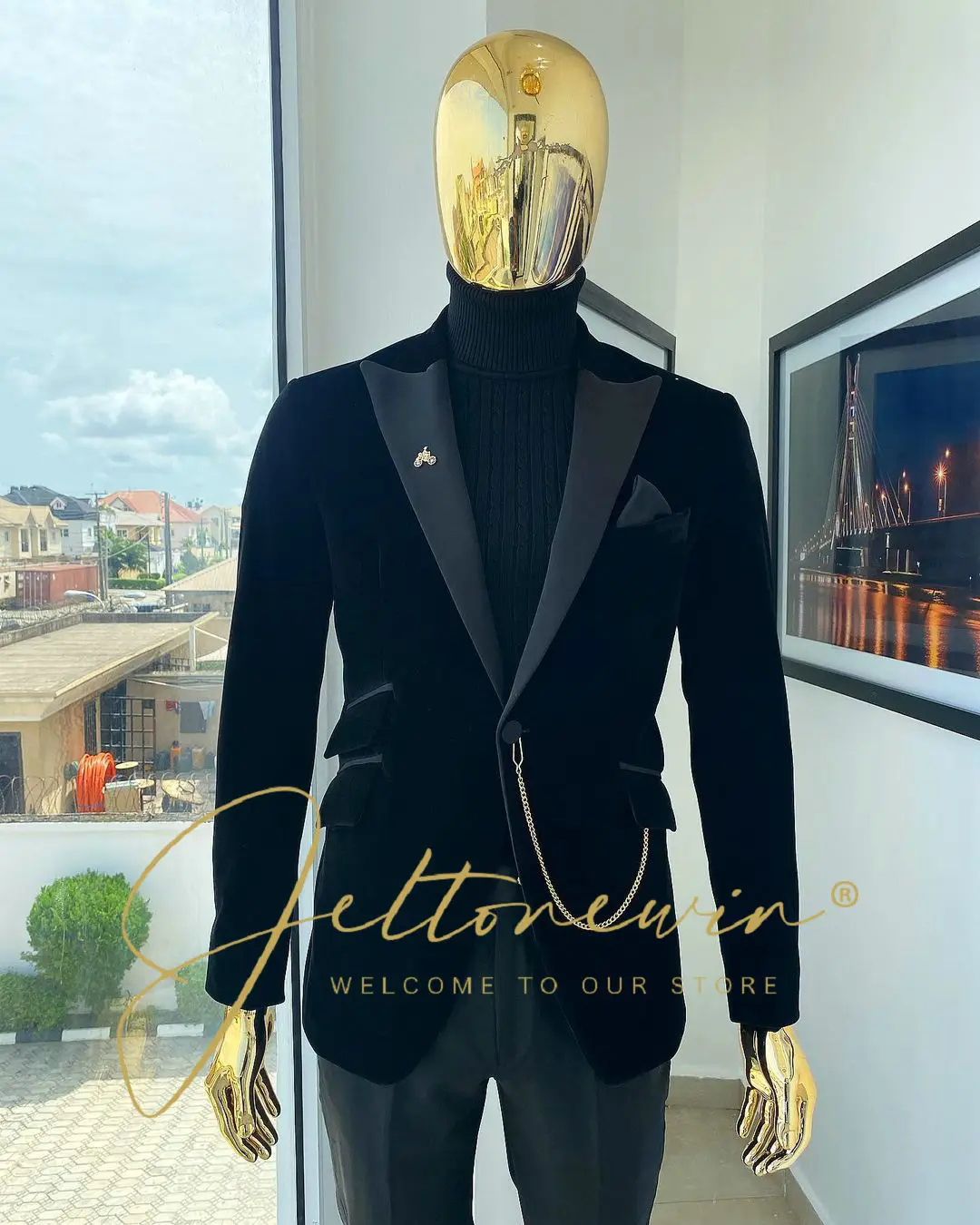 

2022 New Men Business Fashion Suit Blazer Design Casual Male Slim Fit Dress Jacket Coat Americana Hombre Groom Wedding Suit