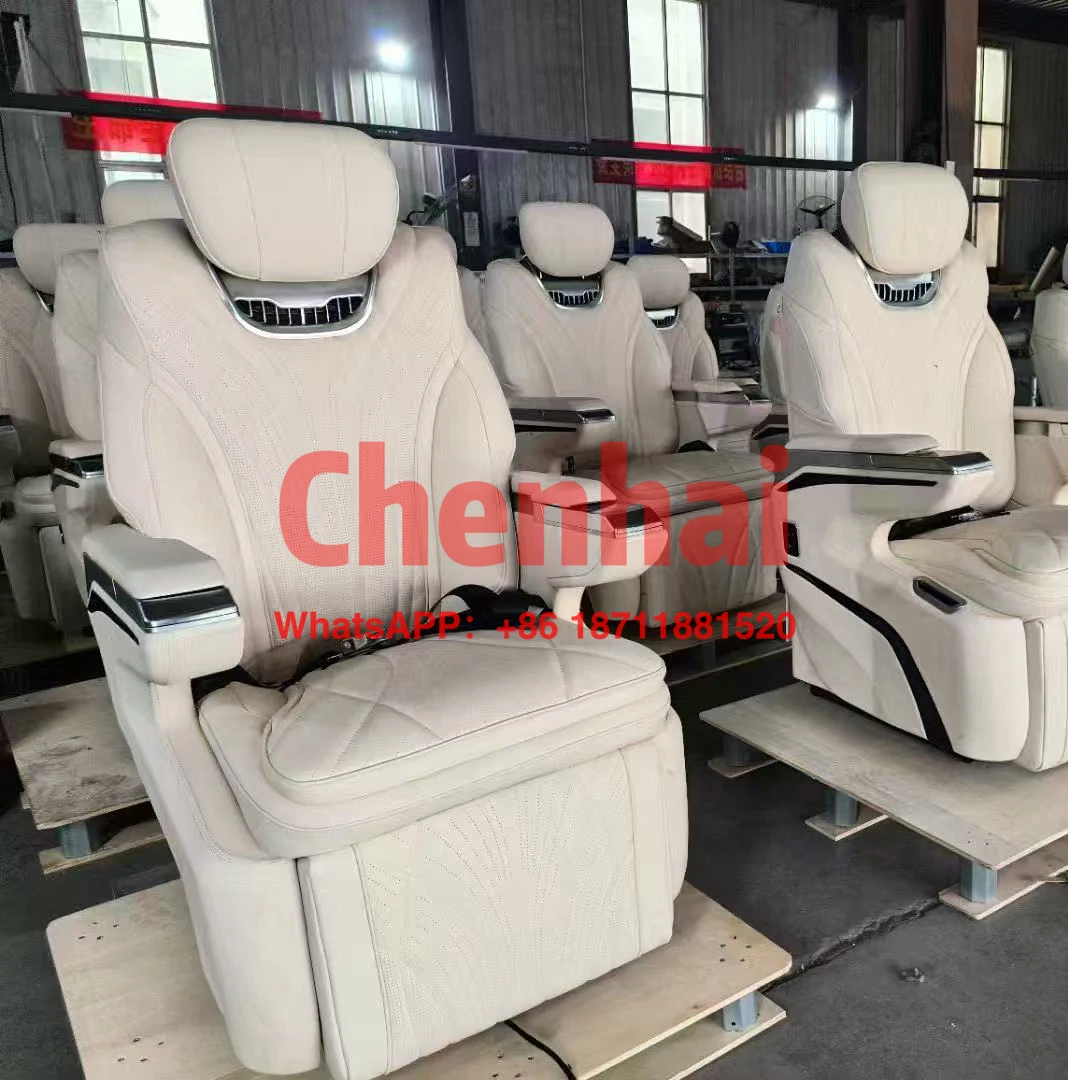 

Customized Luxury Electronic Passenger Seat For RV Motorhome VIP Van Front Conversion Bus Captain Seating