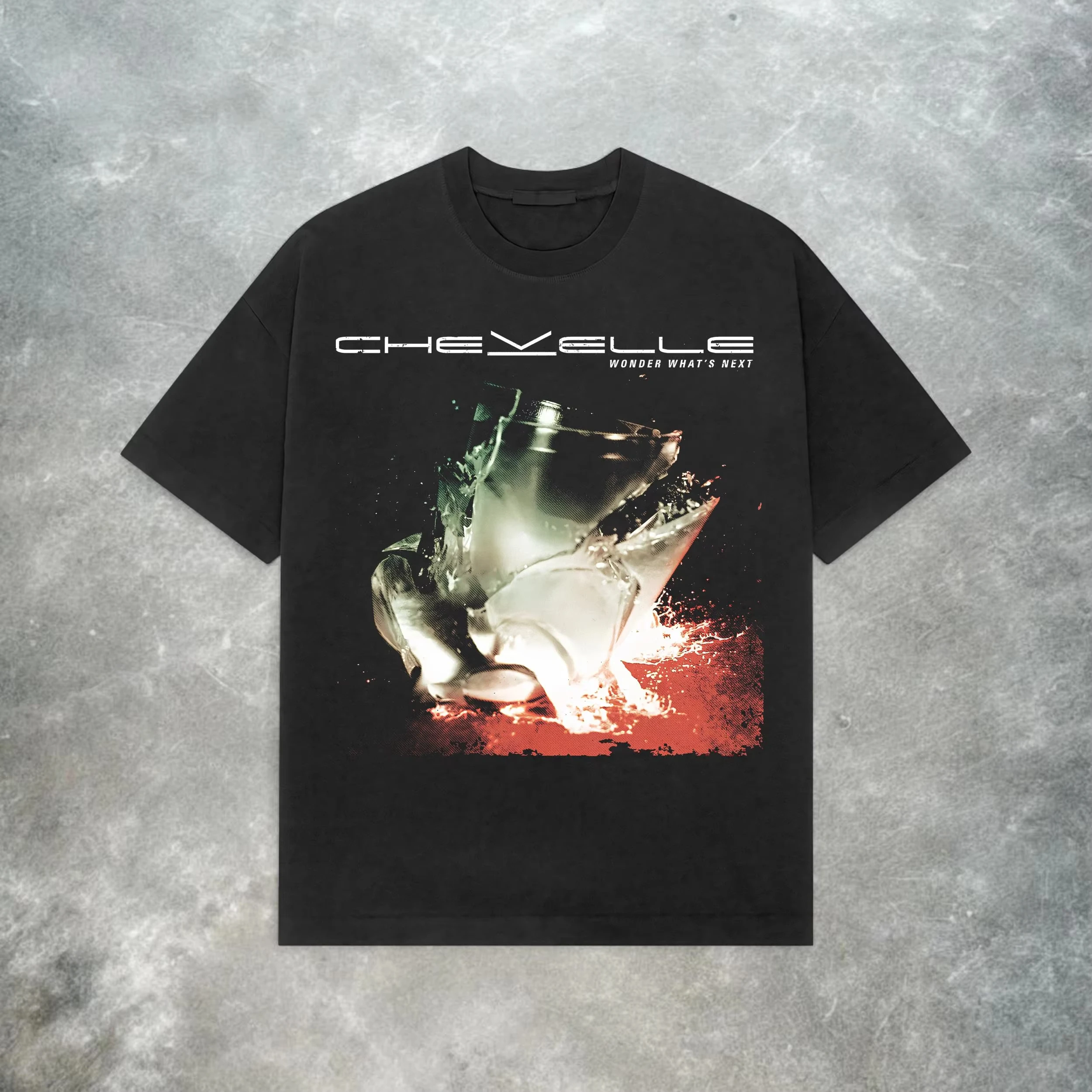 Retro Genjuku Pattern T-shirt Chevelle Wonder What's Next Retro Metal Rock Band T-shirt