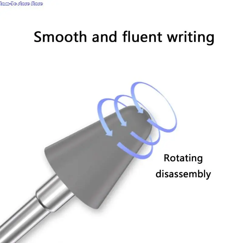 D0UA 4PCS เคล็ดลับปากกาโลหะที่มีการลดแรงเสียดทานสำหรับการเติมปากกา 3 styluses