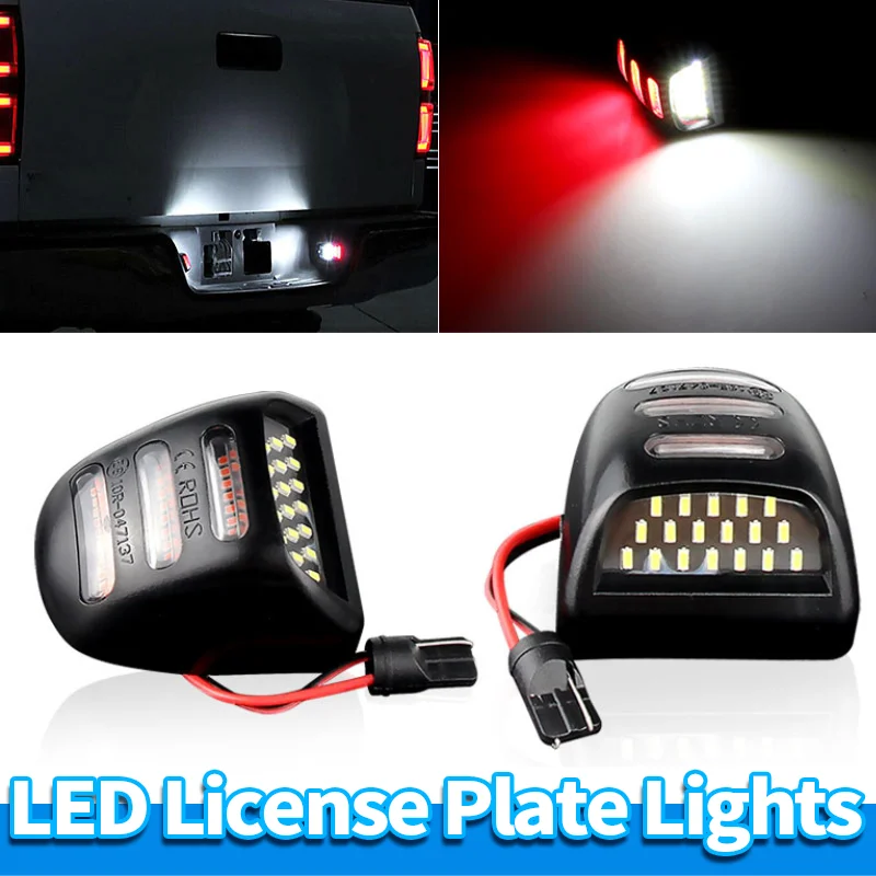 

LED License Plate Lights Lamp FOR CHEVROLET TAHOE AVALANCHE SILVERADO SUBURBAN FOR GMC SIERRA YUKON 1500 2500HD 3500 22794700