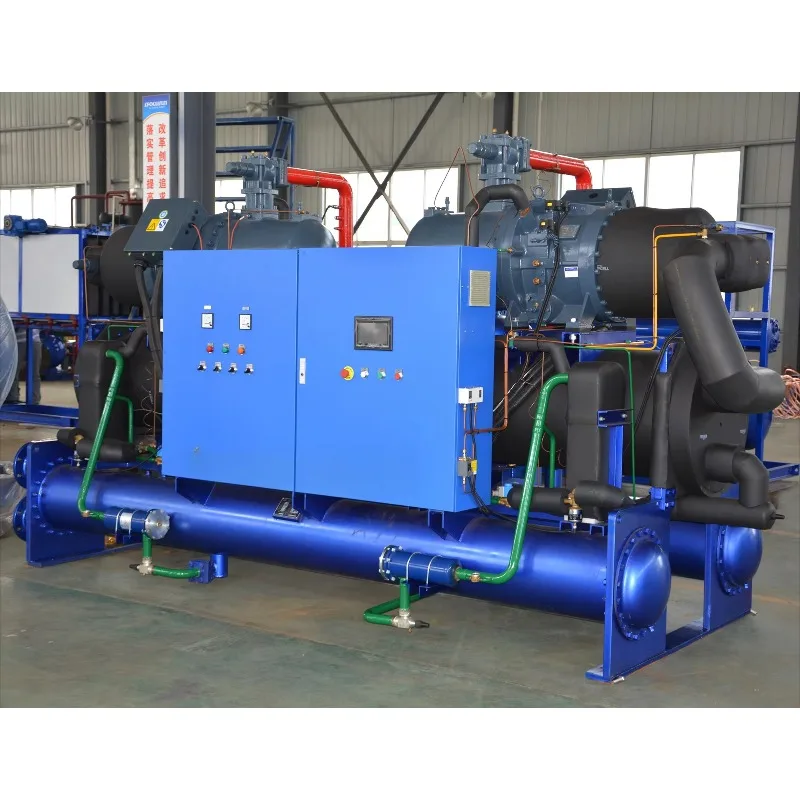 Custom 25T/Day Brine System Block Ice Machine For Seafood Preservation Cooling Processing