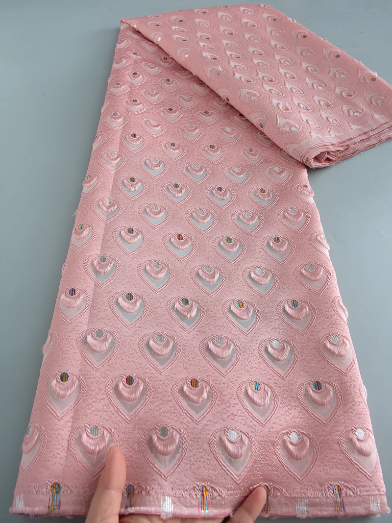 الفرنسية الفاخرة الجاكار الأورجانزا أقمشة الدانتيل 2024 جودة عالية الأفريقي الديباج النسيج النيجيري للنساء فساتين الزفاف المواد