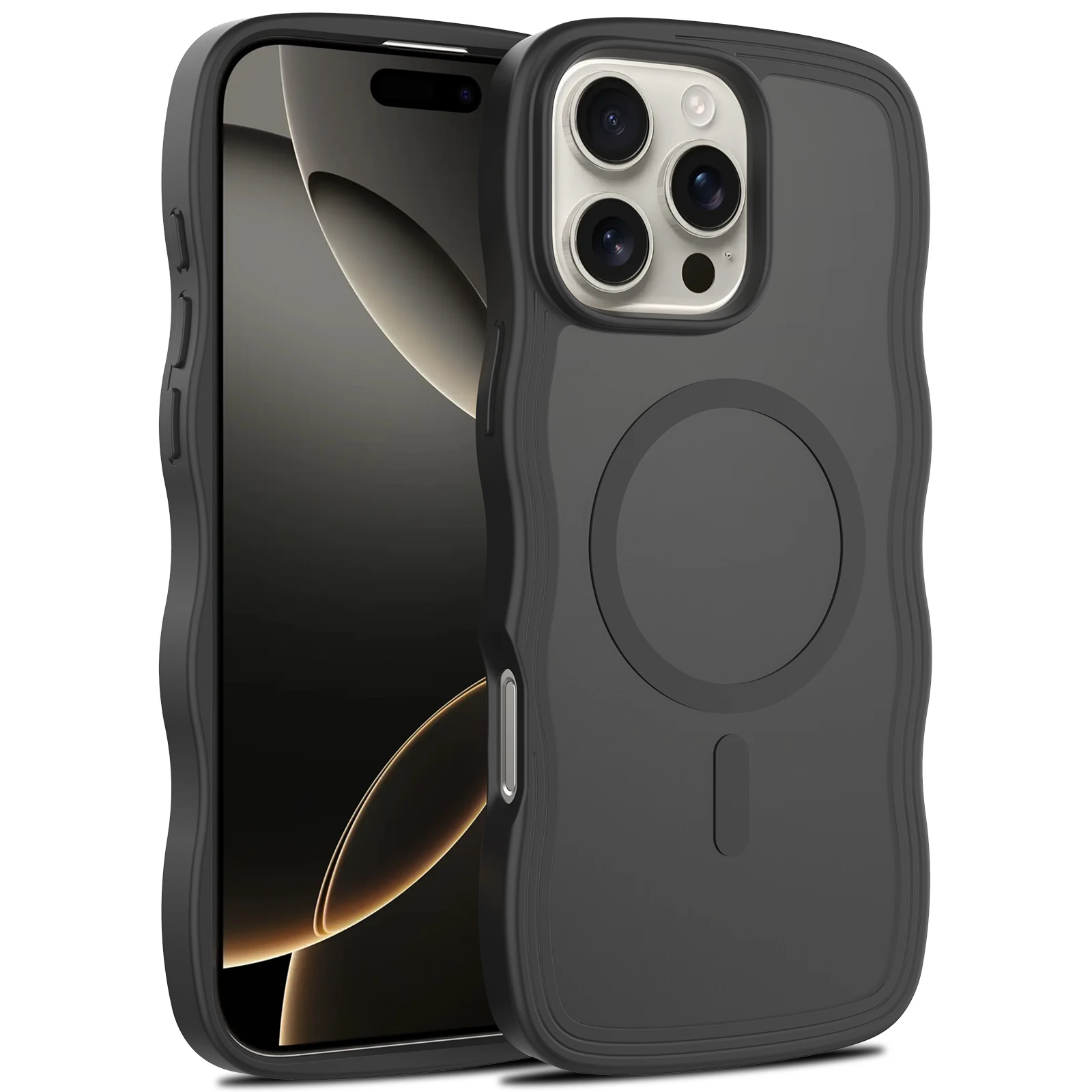 

Shockproof Matte Armor For Magsafe Luxury Case For iPhone 15PM 13 14 15 16 Pro Max Hard Cover 17 New Magnetic Wireless Charging