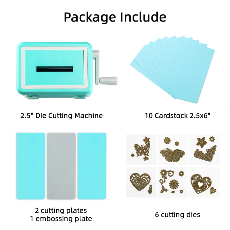 

Mini Die Cutting & Embossing Machine Hand Operated for Arts & Crafts, Scrapbooking & Cardmaking