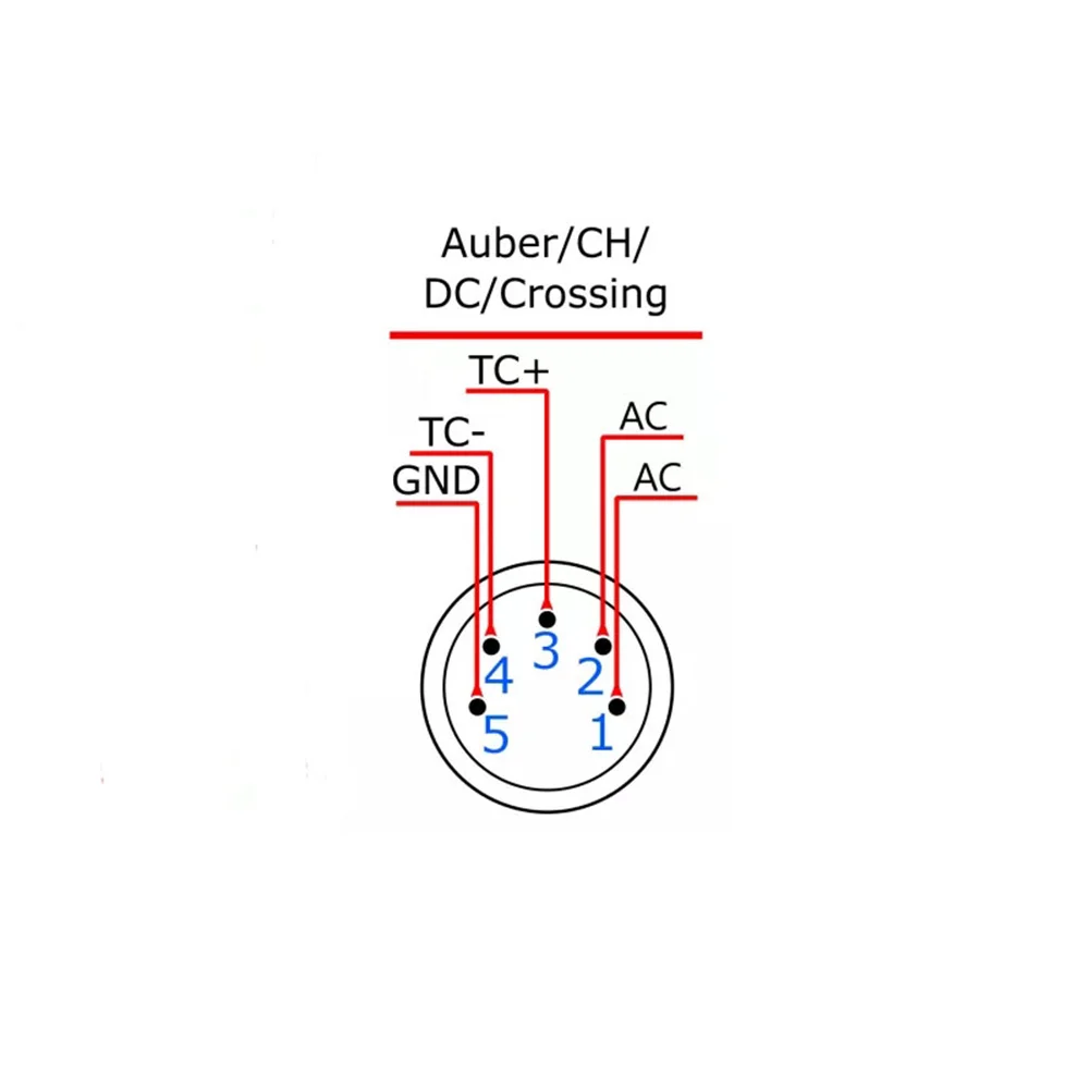 110V/220V 10mm/16mm/20mm Heating Coil with 5 Pin XLR Plug For Auber/CH/DC/Crossing PID Controller