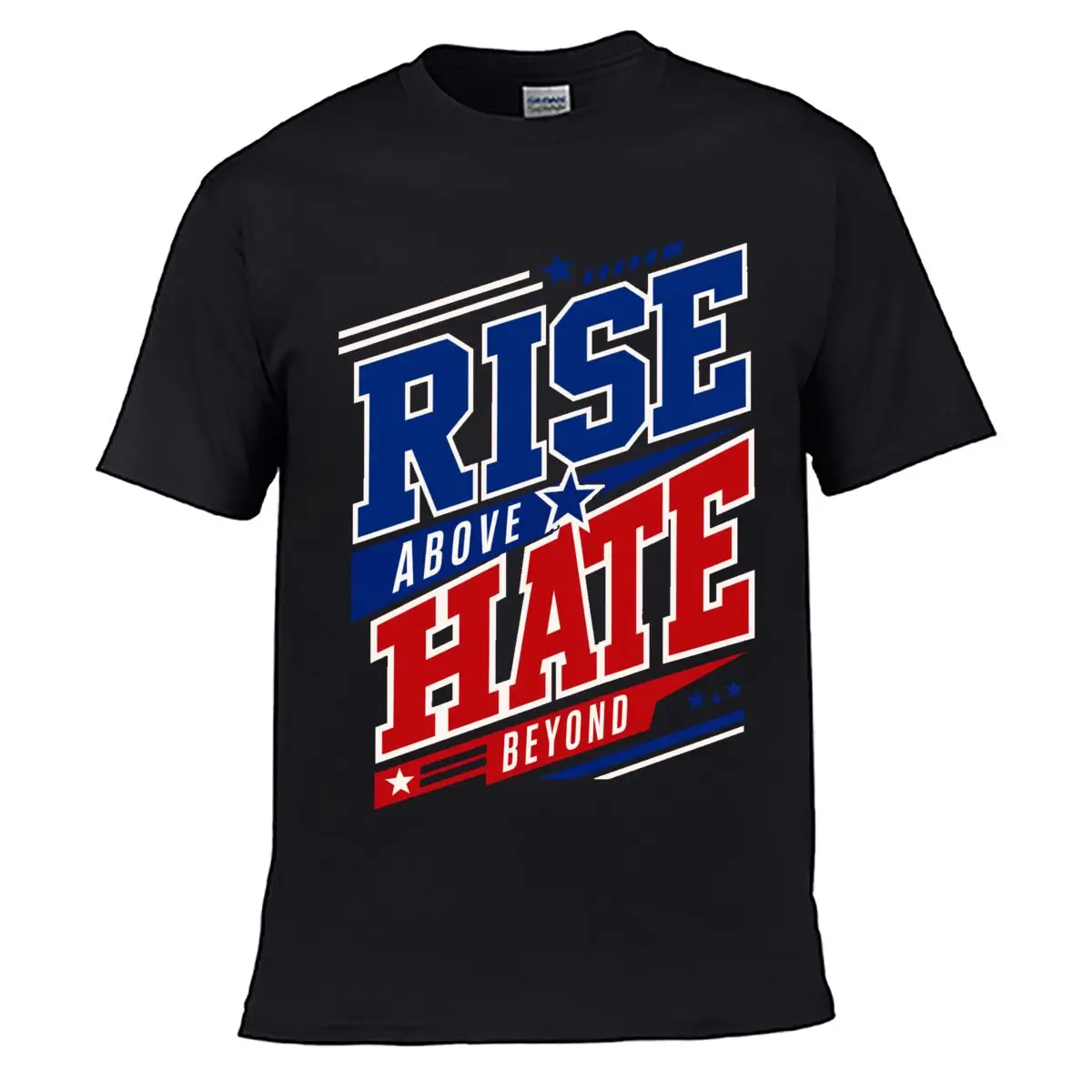 T-shirt ample et vieilli pour homme avec slogan Bold Unity et typographie en blocs, idéal pour l'été